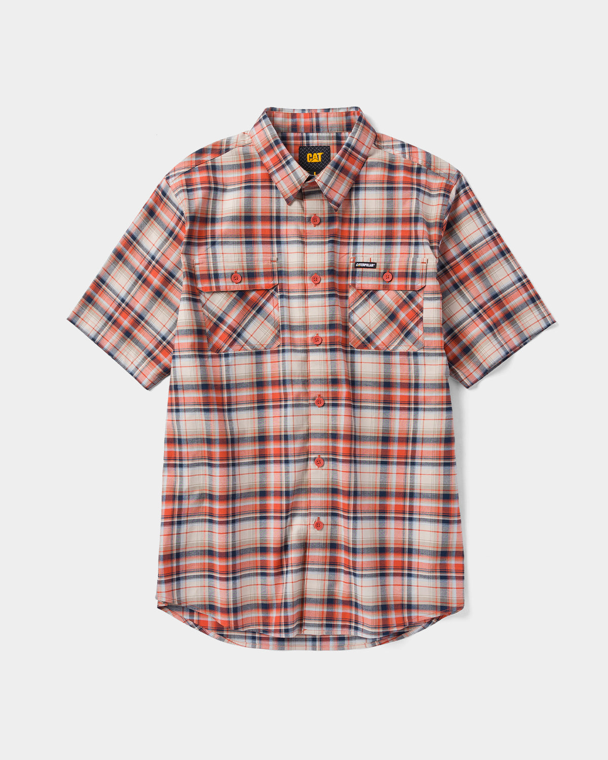 Camisa Xadrez Burnt Ochre Frente