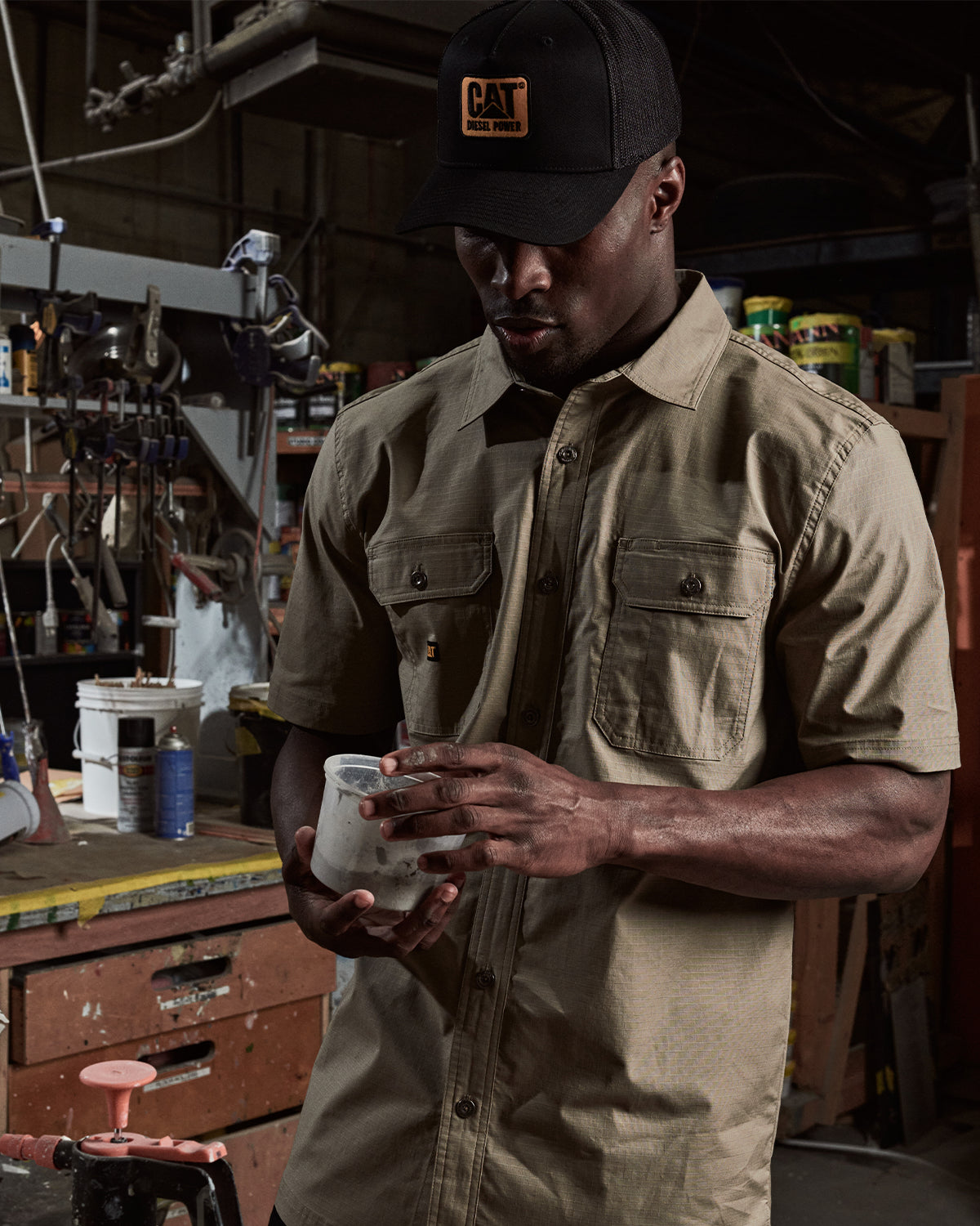 Camisa de Trabalho Ripstop - Khaki 2