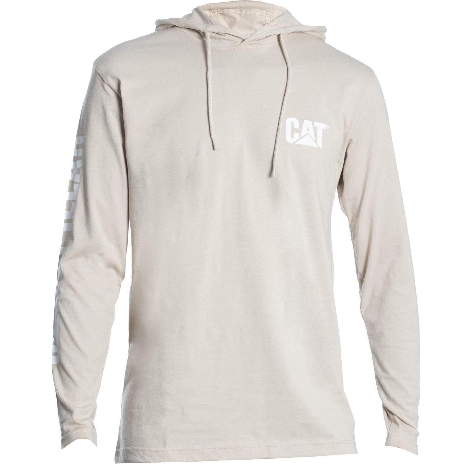 Camiseta de Manga Longa com Capuz Branca