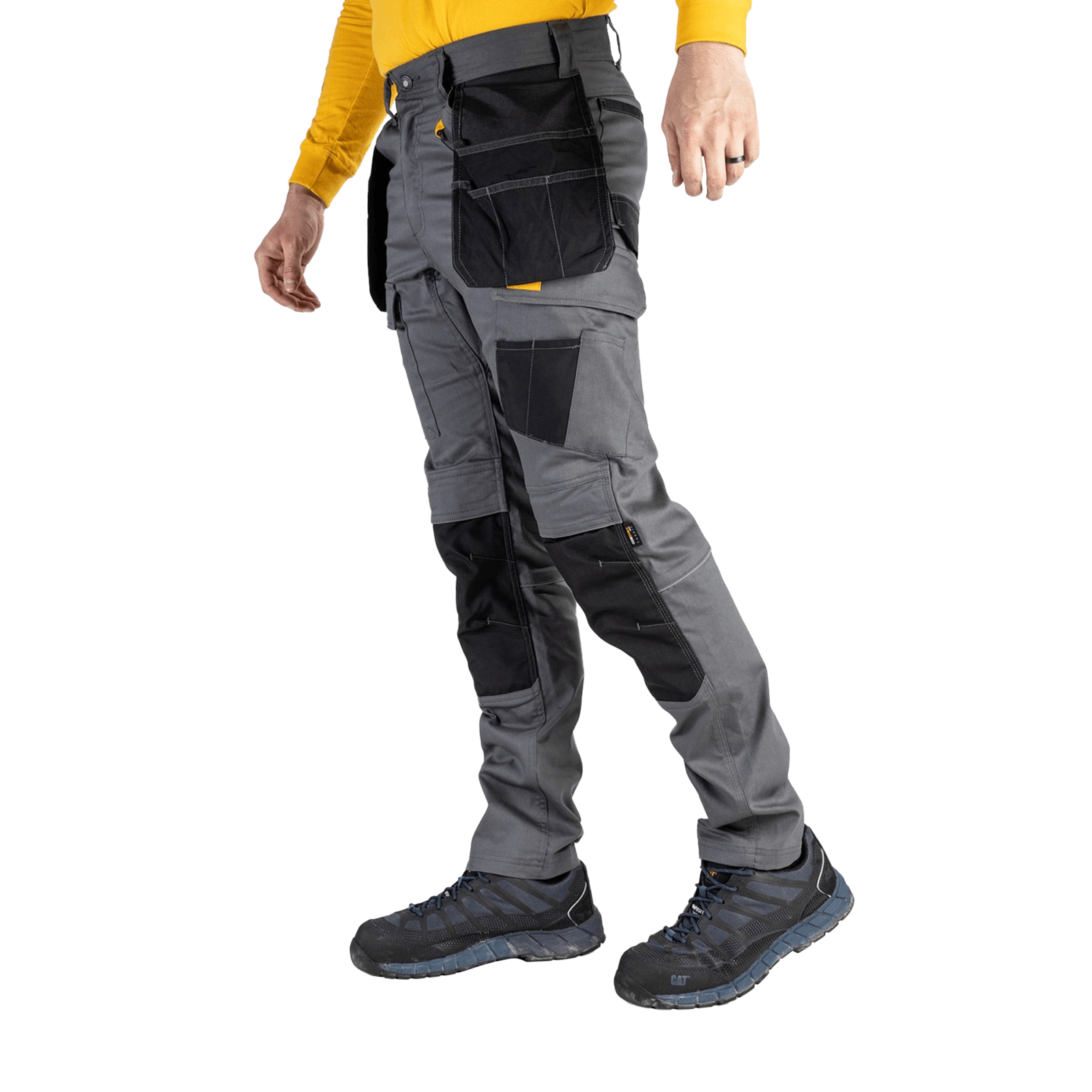 Calça com Bolsos Stretch Cinza - Imagem 22