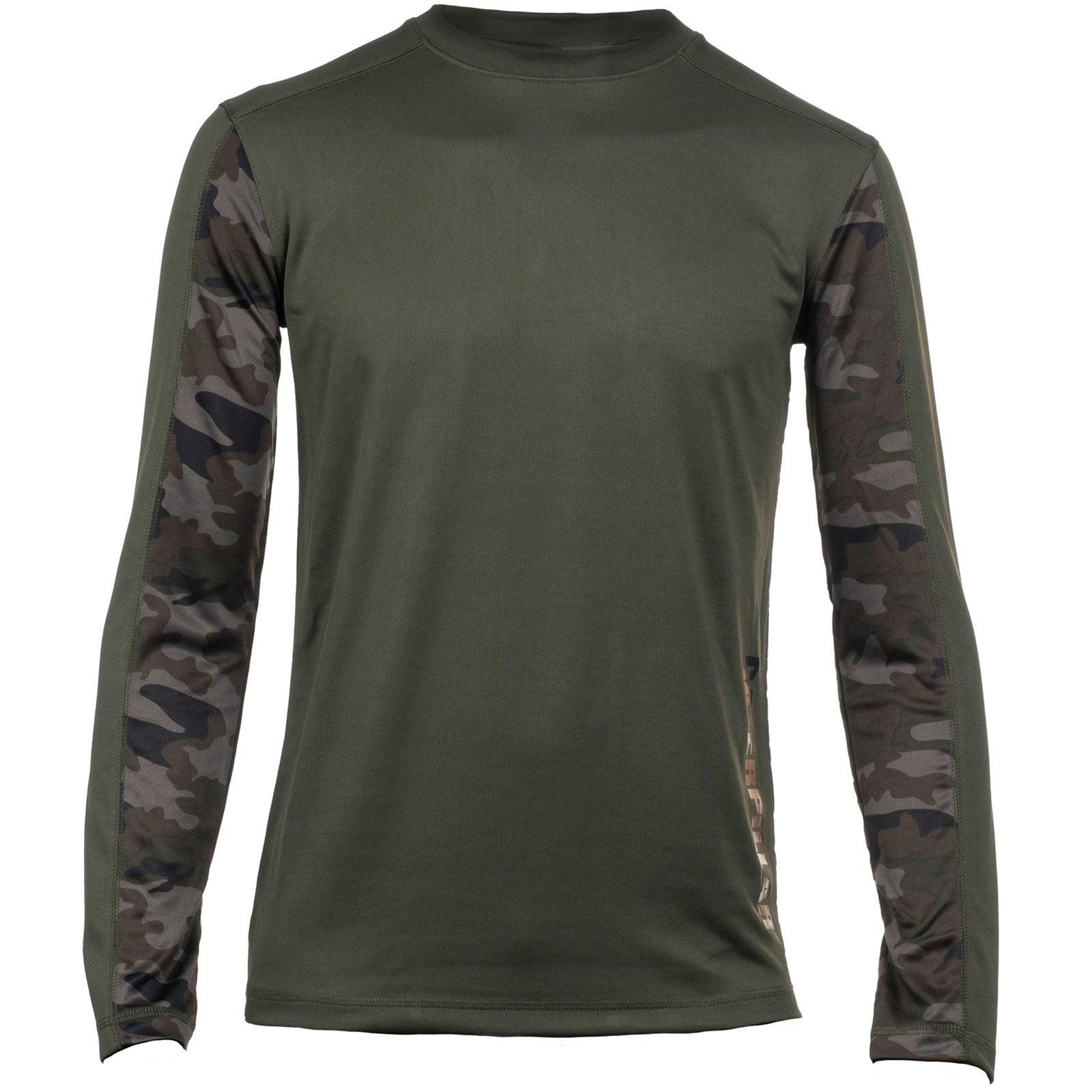 Camiseta de Manga Longa Coolmax Camuflada